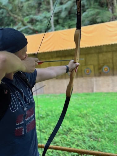 Archery at Yun Hsien Resort in Wulai, Taiwan